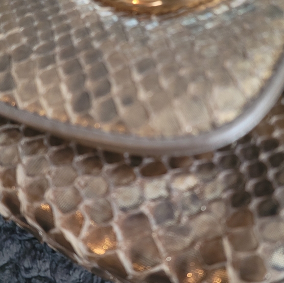 GORGEOUS VINTAGE PYTHON SNAKE CROSSBODY GUCCI BAG - Picture 4 of 16